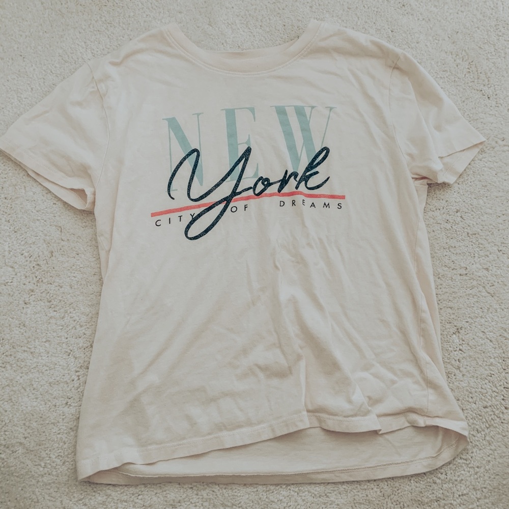 New York pink tee